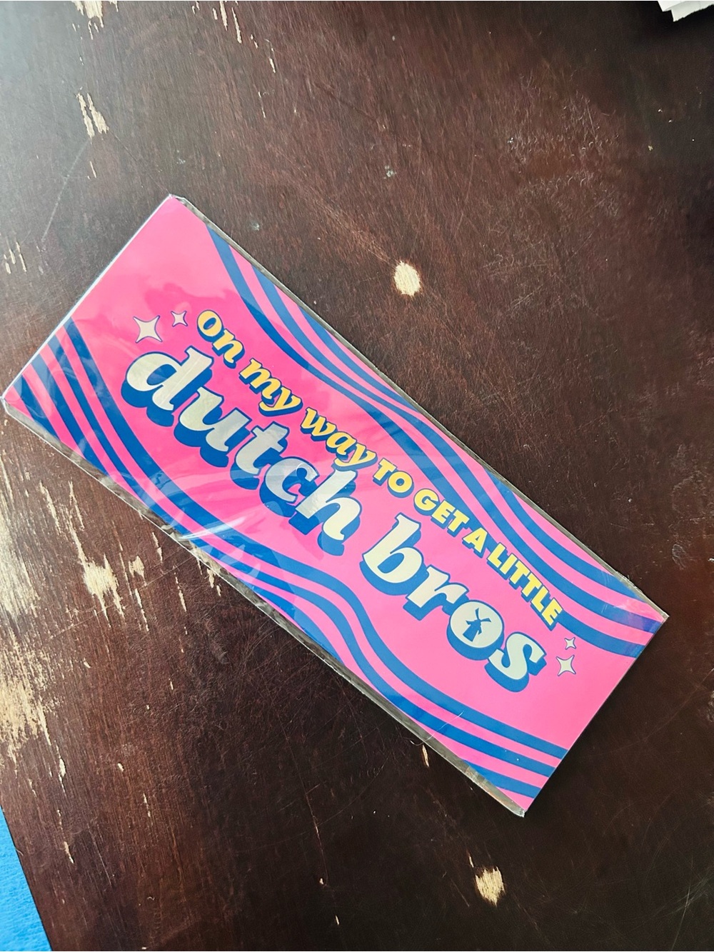 Dutch Bros car magnet